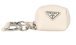 Prada Bag Charm, Leather, White, MII, B, 3*